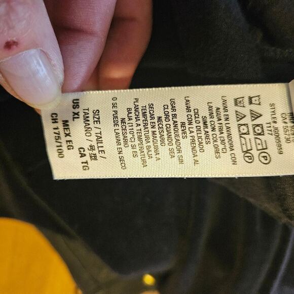 Juicy couture 2010's black full zip hoodie velour track jacket. Size XL - Picture 9 of 11